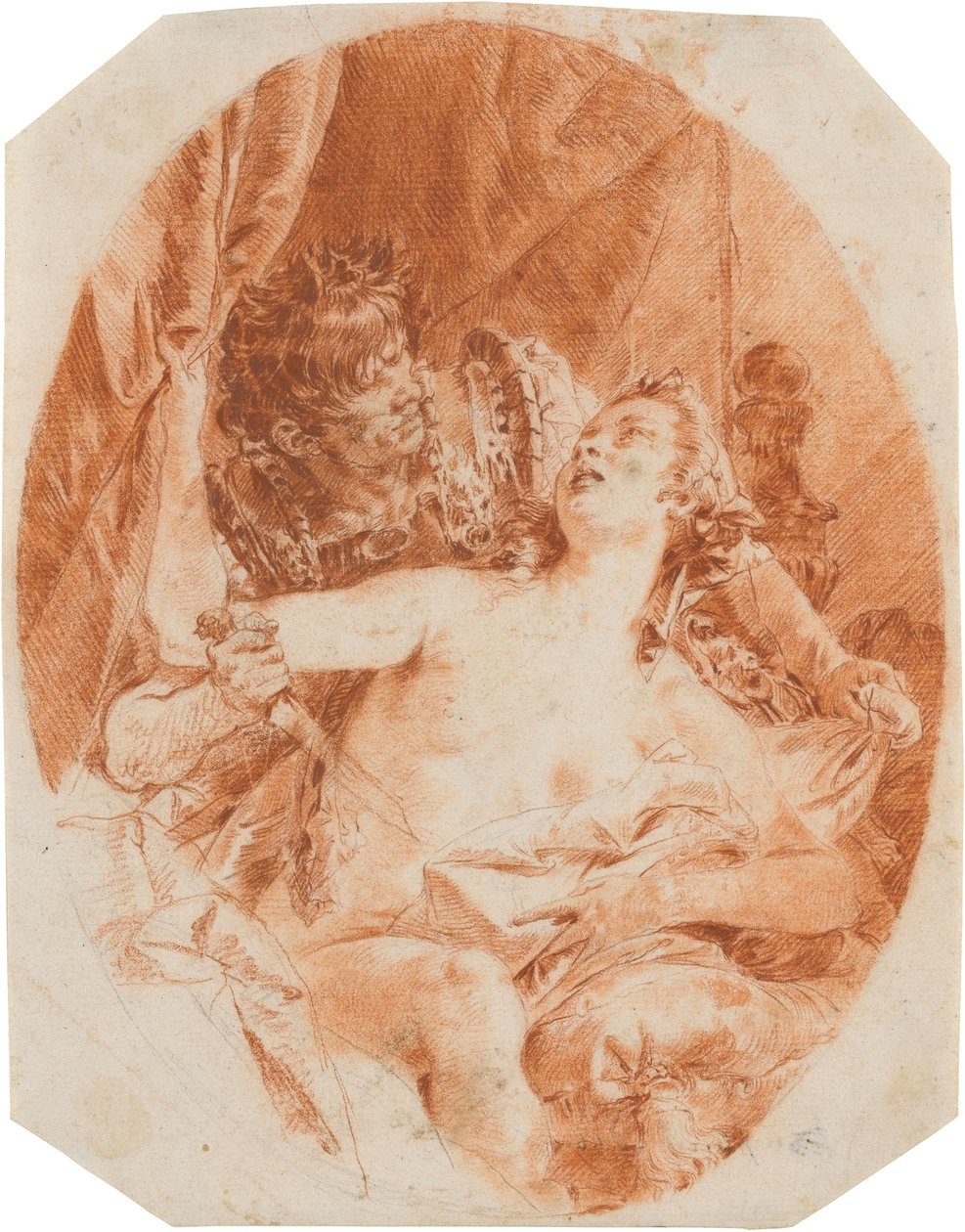 Juno Lucina werden Geschenke überreicht av Giovanni Domenico Tiepolo
