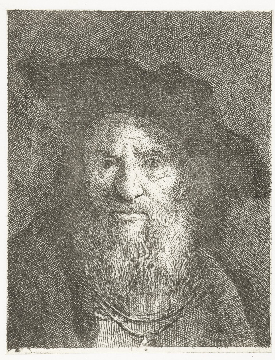 Man med basker Samling av huvuden (serietitel) Raccolta di Teste (serietitel) av Giovanni Domenico Tiepolo