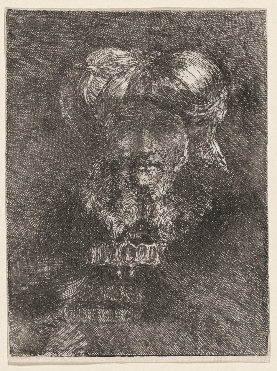 En gammal man i Rembrandts stil av Giovanni Domenico Tiepolo