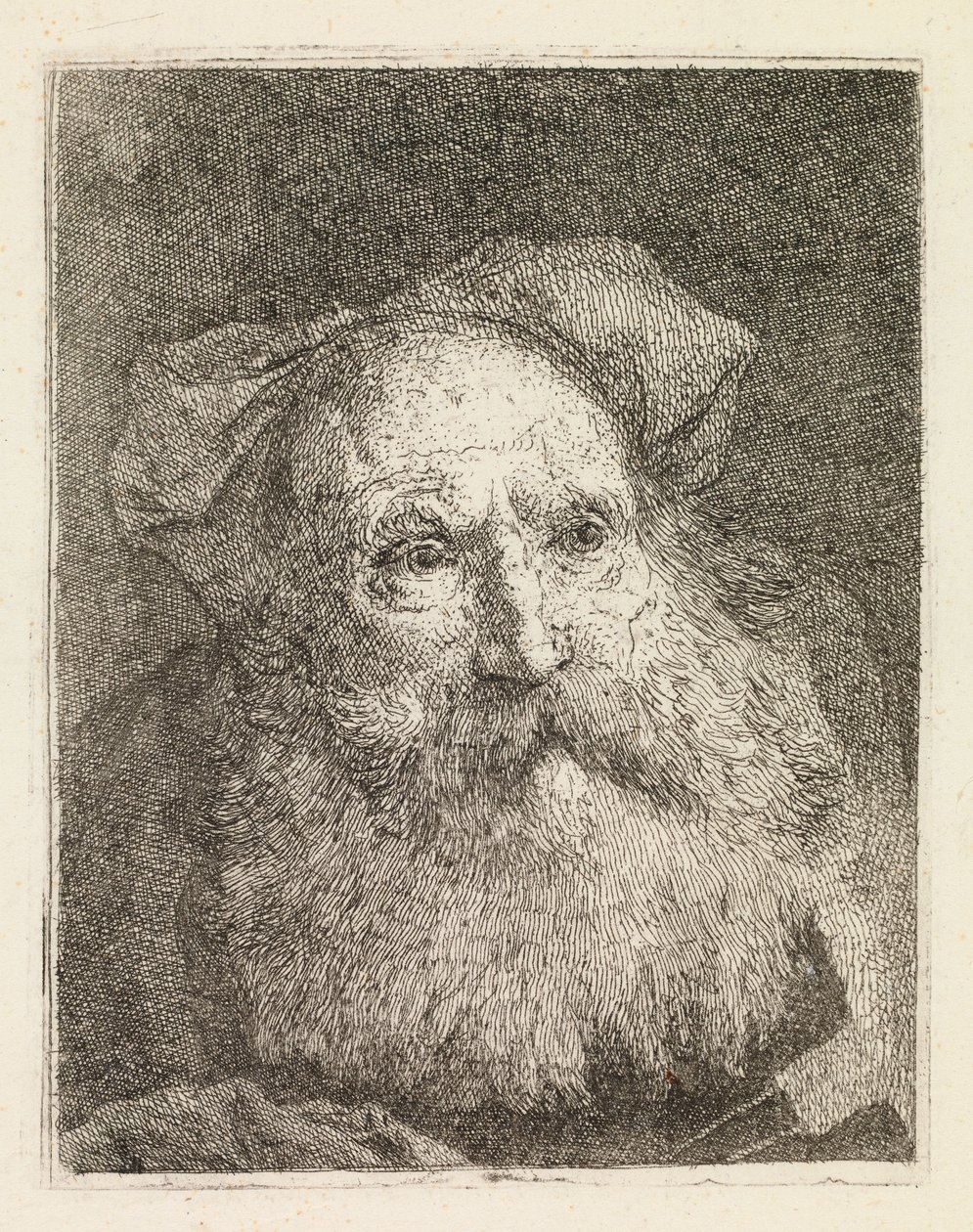 Den skäggige gamle mannen av Giovanni Domenico Tiepolo