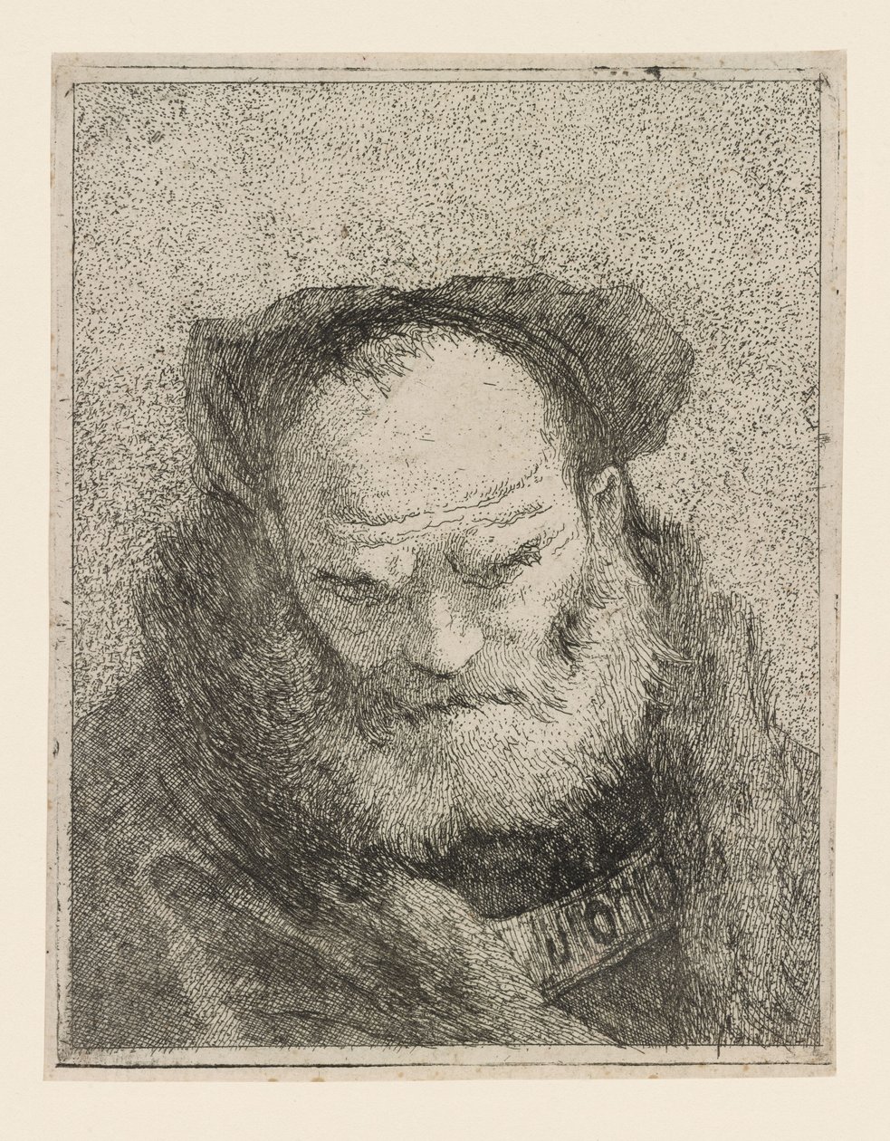”Den skäggige mannen”, ur *Raccolta di Teste* (Samling av huvuden) av Giovanni Domenico Tiepolo