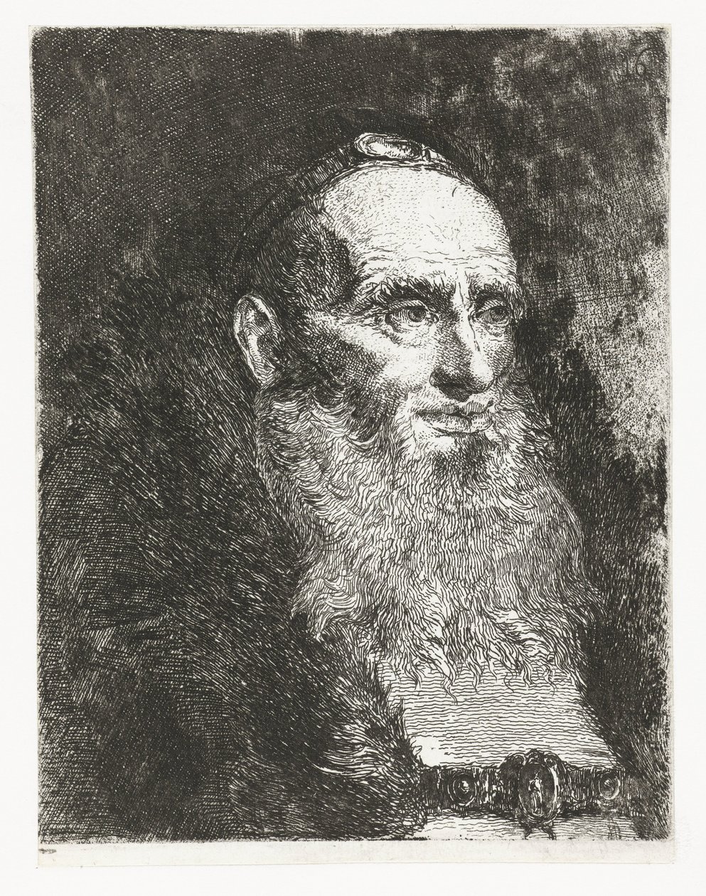 Gammal man Samling av huvuden (serietitel) Raccolta di Teste (serietitel) av Giovanni Domenico Tiepolo