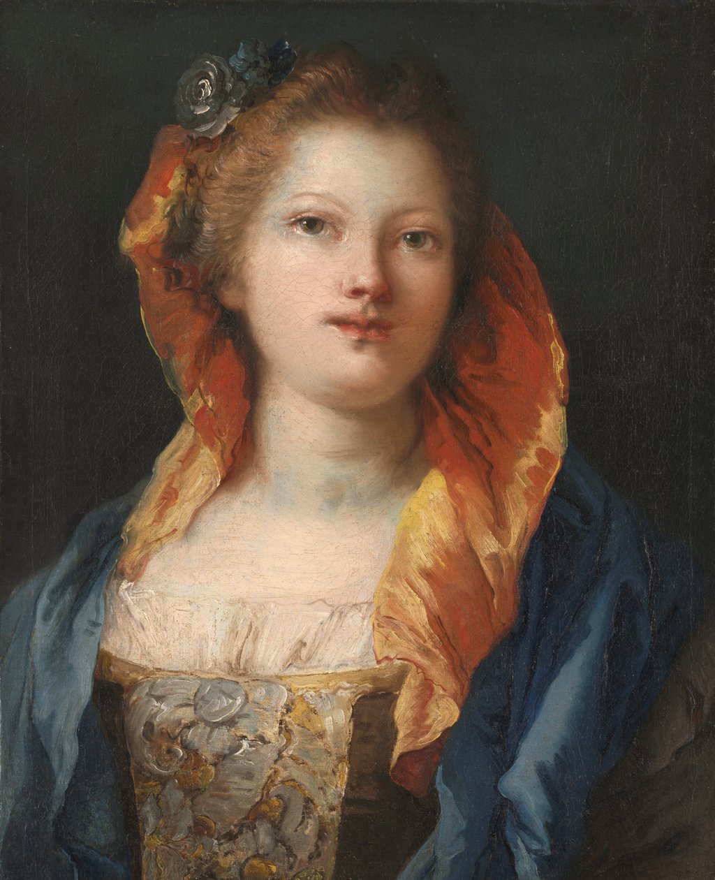 Porträtt av en kvinna, 1762-1770. av Giovanni Domenico Tiepolo