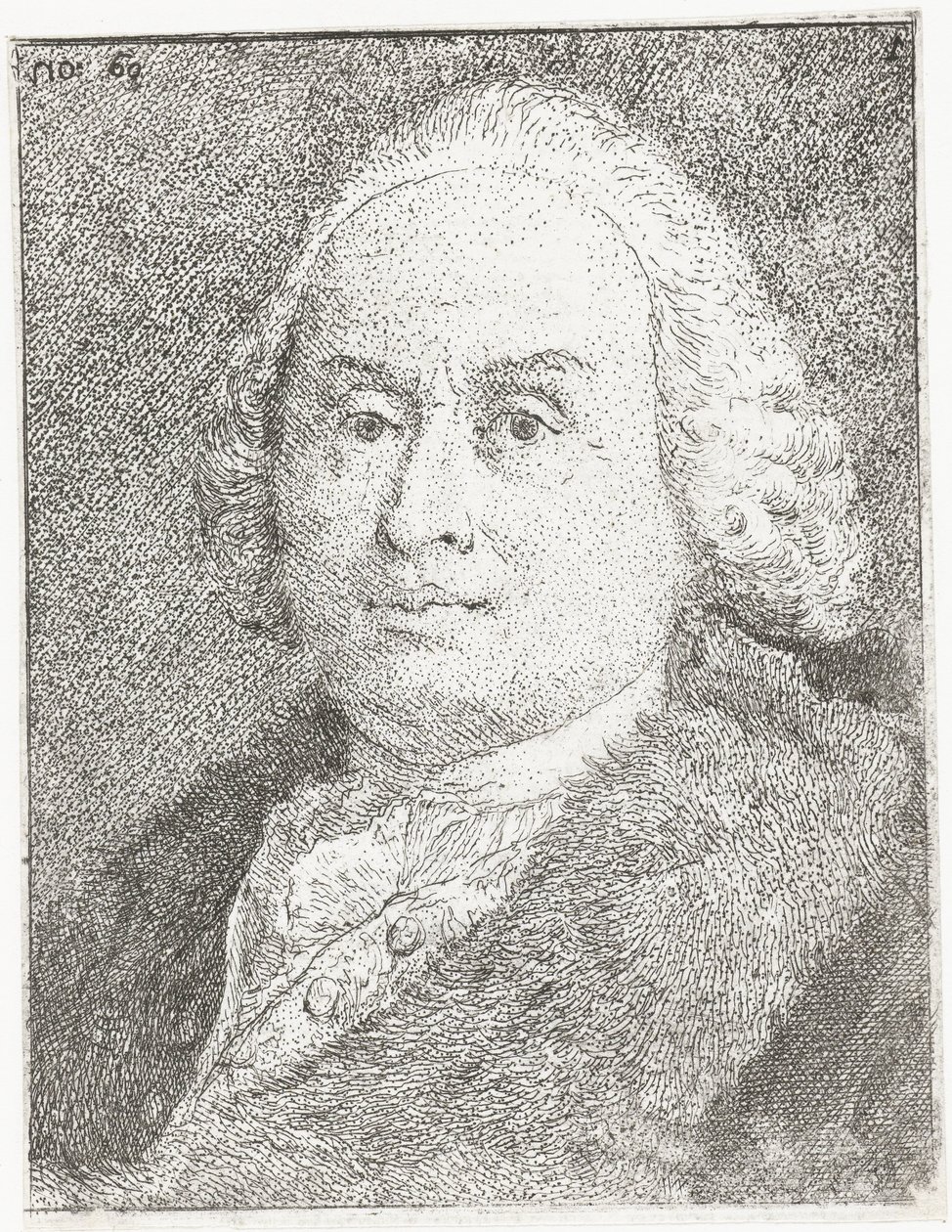 Porträtt av Giovanni Battista Tiepolo av Giovanni Domenico Tiepolo