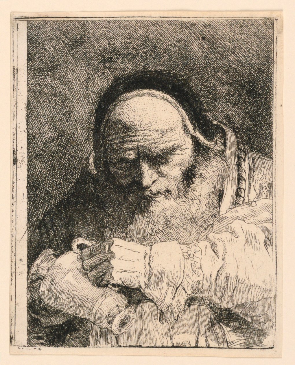 Samling av huvuden av Giovanni Domenico Tiepolo