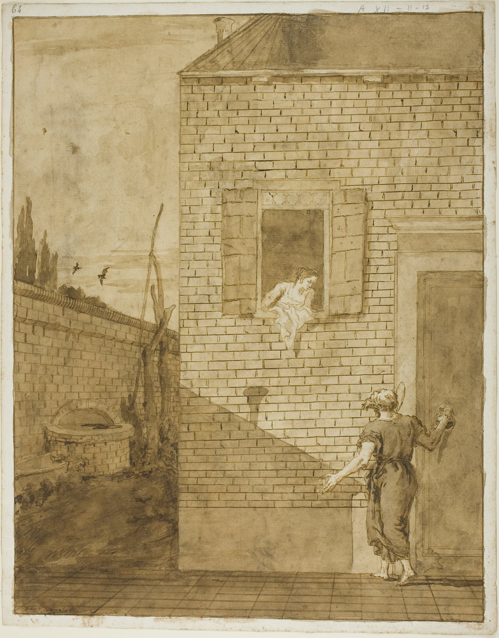Sankt Peter och Rhoda av Giovanni Domenico Tiepolo