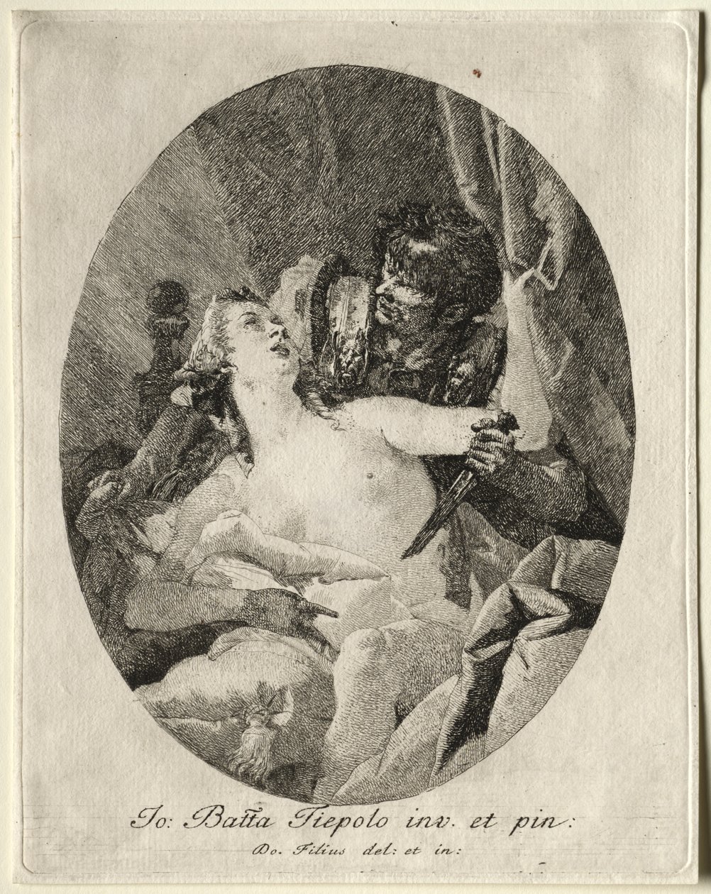 Tarquin och Lucretia av Giovanni Domenico Tiepolo