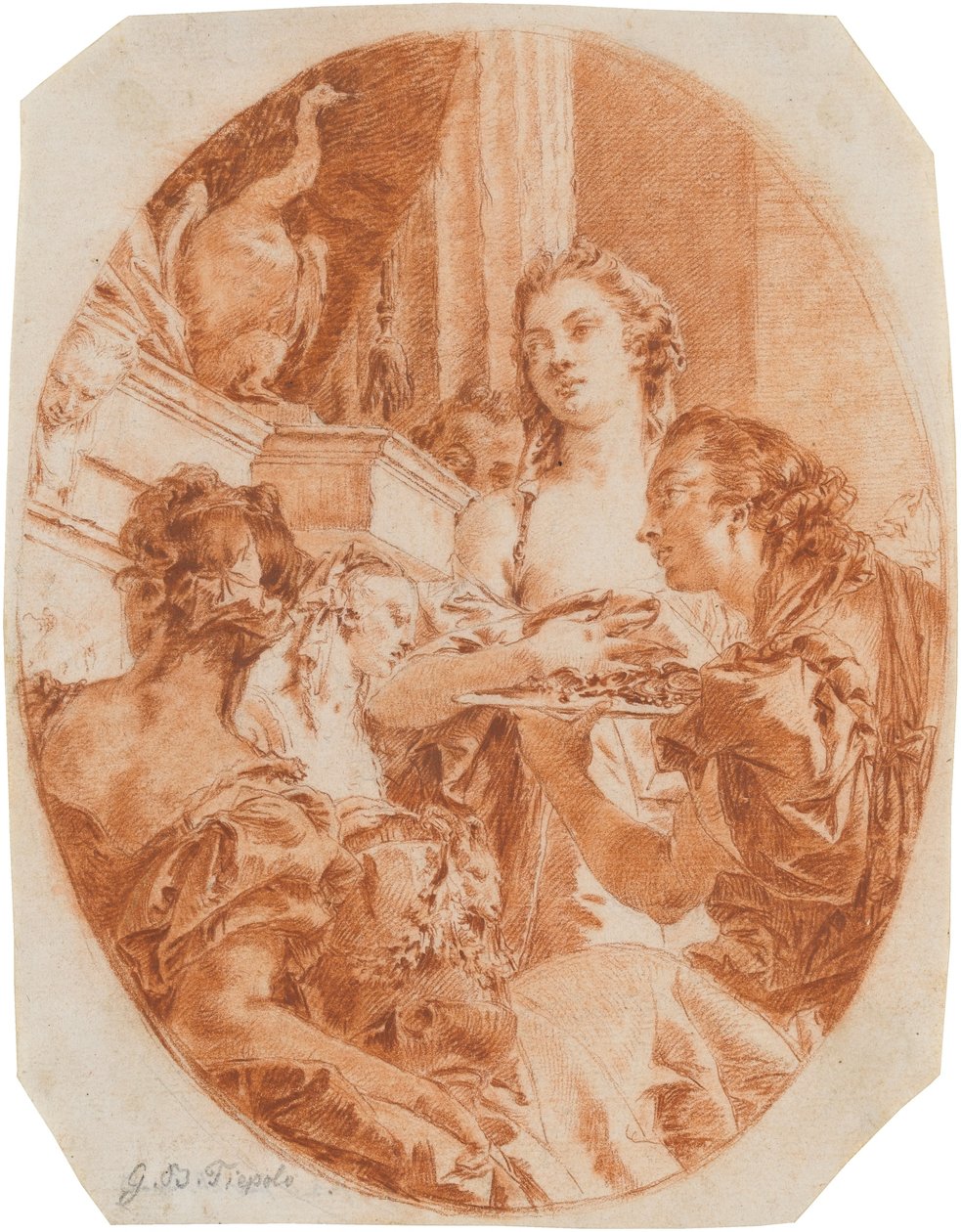 Tarquinius och Lucretia av Giovanni Domenico Tiepolo