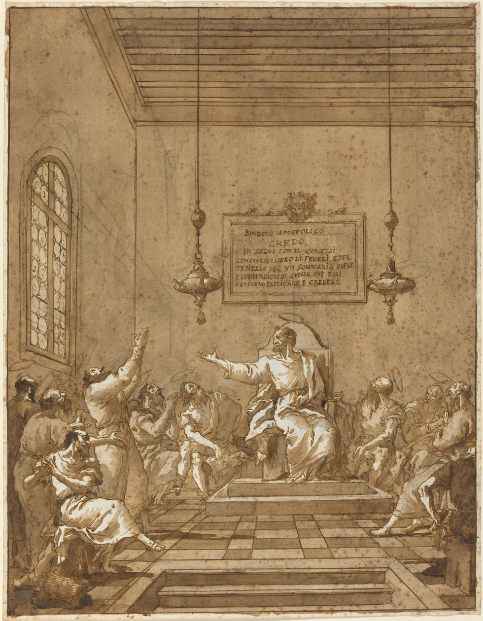 Den apostoliska trosbekännelsen av Giovanni Domenico Tiepolo