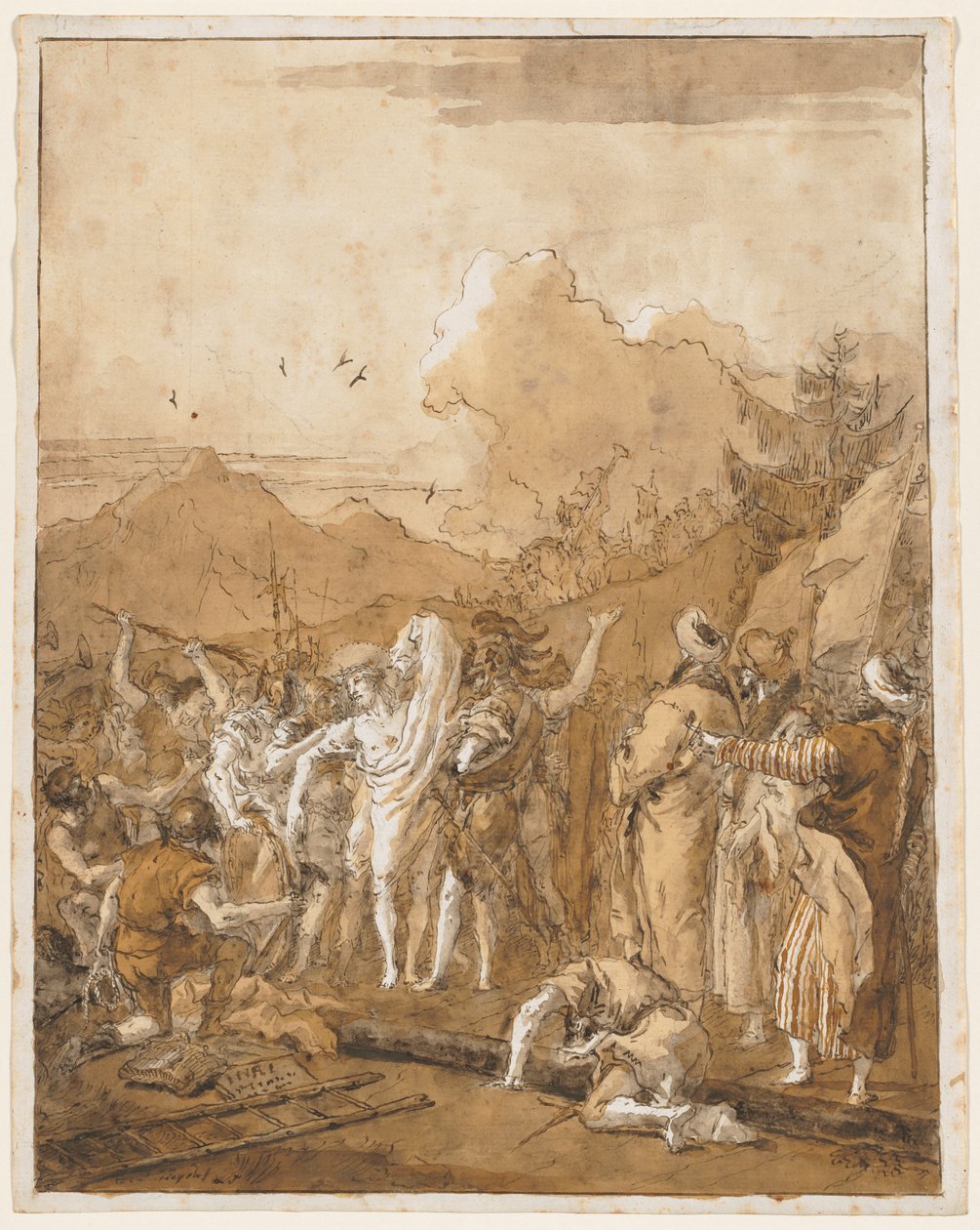 Kristi avklädning, ca. 1785-1790. av Giovanni Domenico Tiepolo