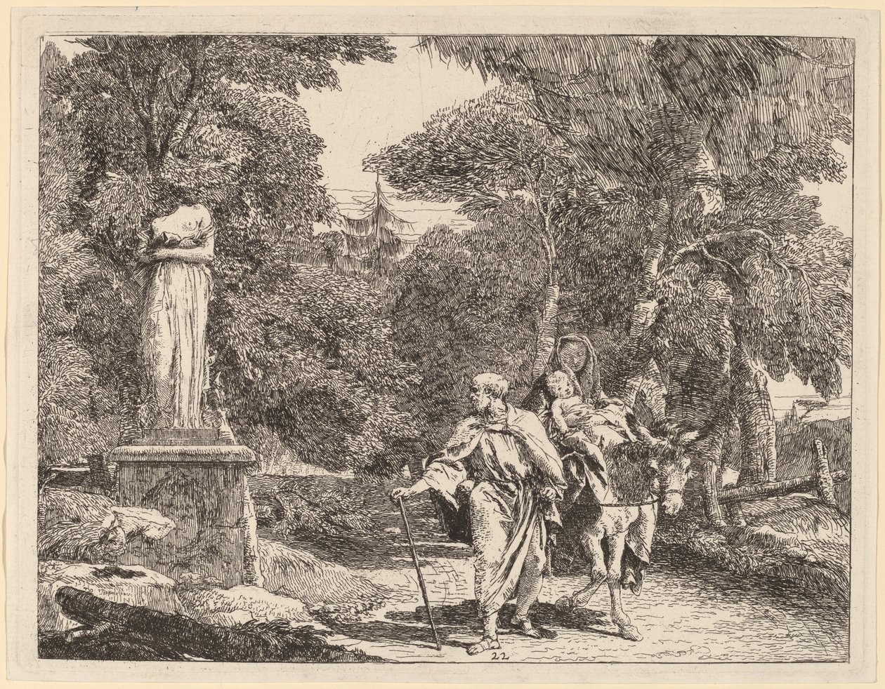 Avsnittet av Falling Idol av Giovanni Domenico Tiepolo