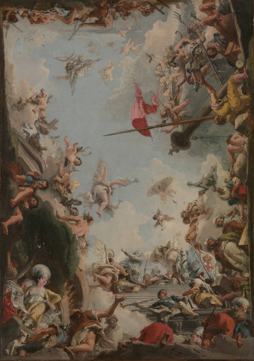 Förhärligandet av familjen Giustiniani, 1783. av Giovanni Domenico Tiepolo