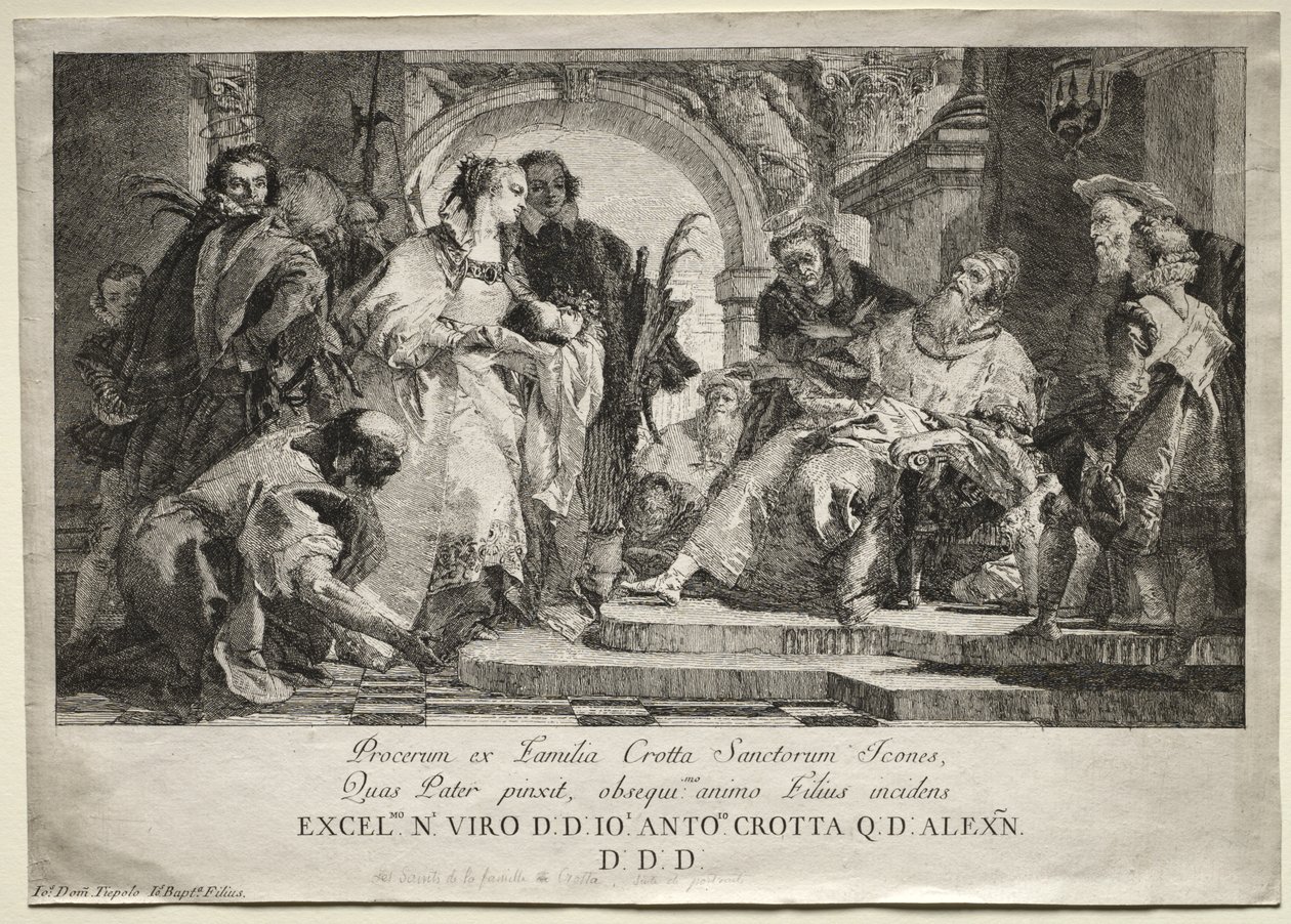 Familjen Crottas heliga av Giovanni Domenico Tiepolo