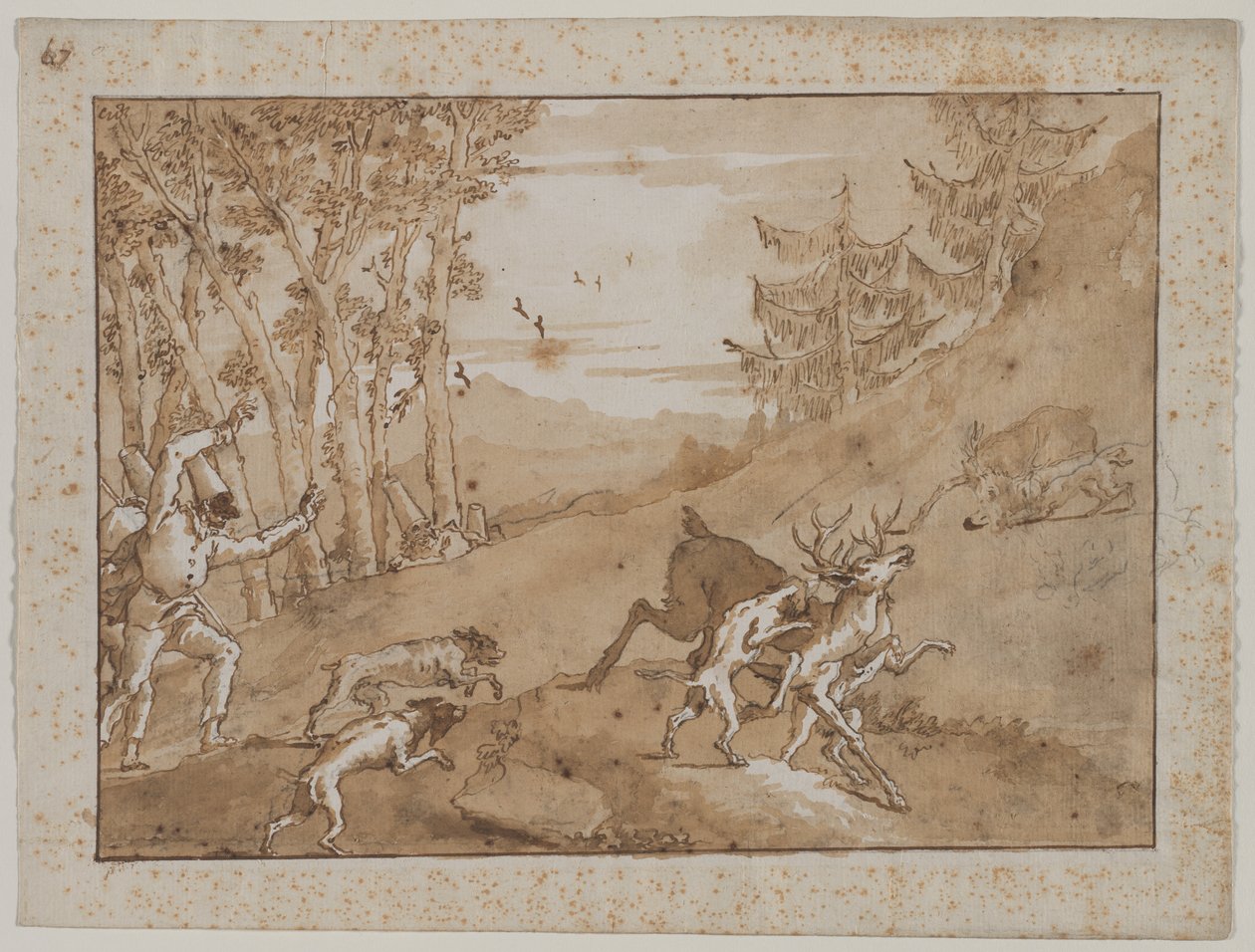 Stagjakten av Giovanni Domenico Tiepolo