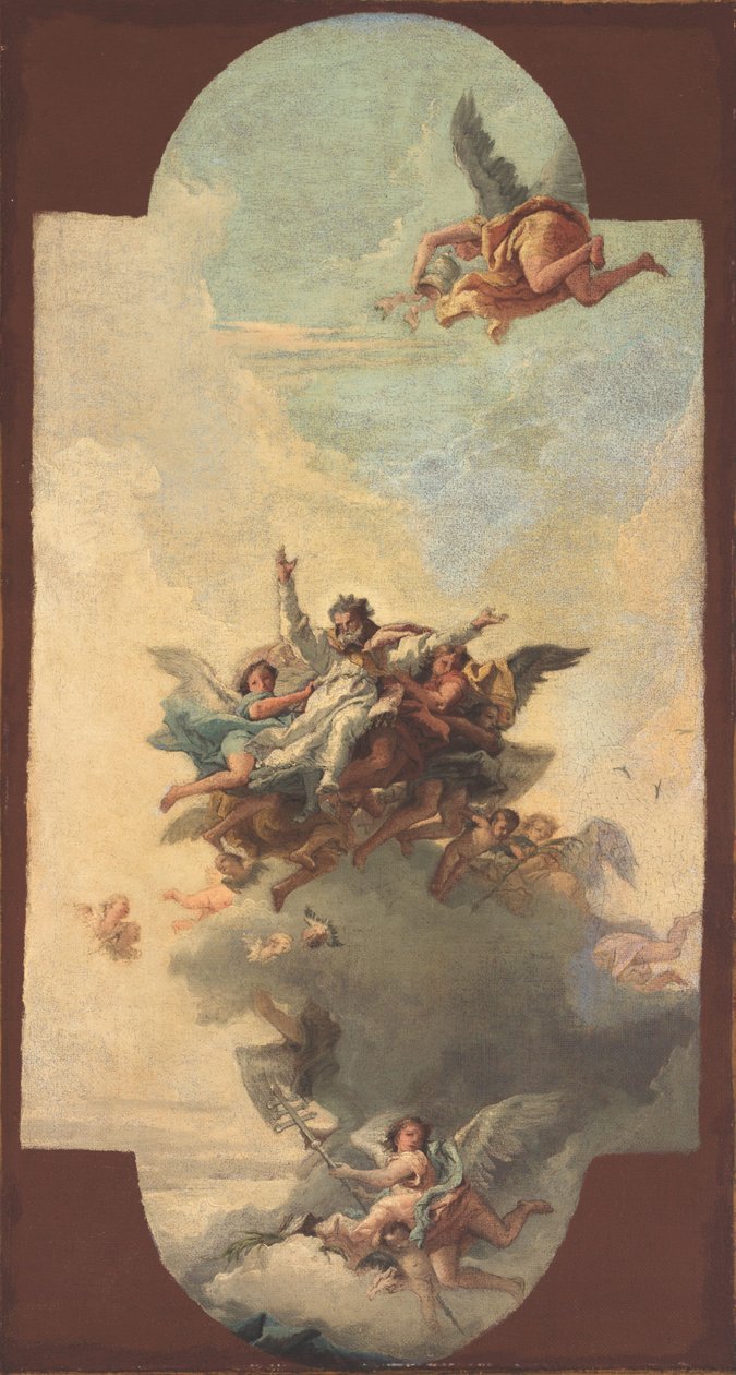 En påves och martyrs förhärligande av Giovanni Domenico Tiepolo