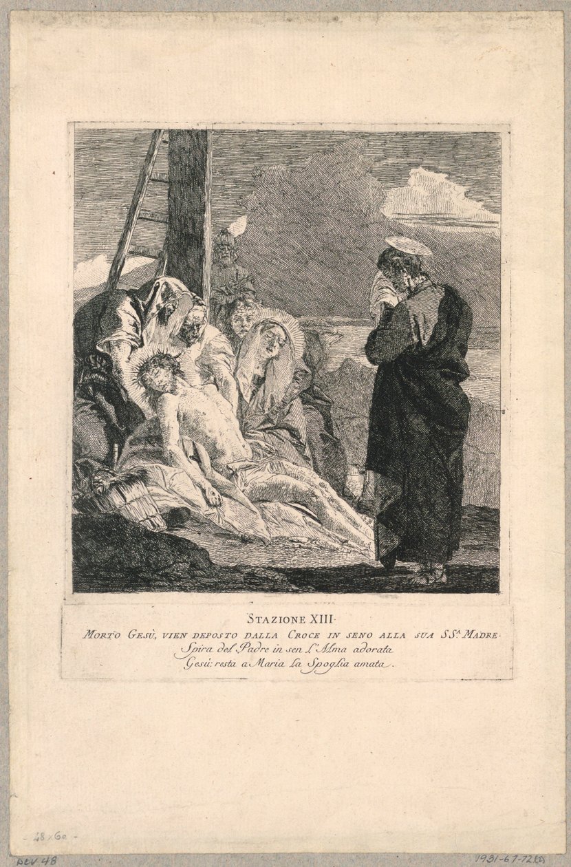 Via crucis - Station XIII, Depositionen av Giovanni Domenico Tiepolo
