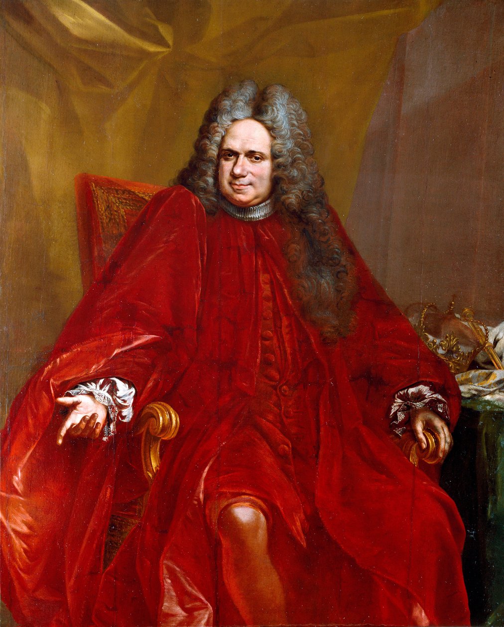 Porträtt av Benedetto Viale (1660-1749 ca.) doge av republiken gener från 1717 till 1719 Målning av Giovanni Enrico Vaymer (1665-1738) 1717-1719 Dim. 154x125 cm Sestri Levante, Galleria Rizzi av Giovanni Enrico Vaymer