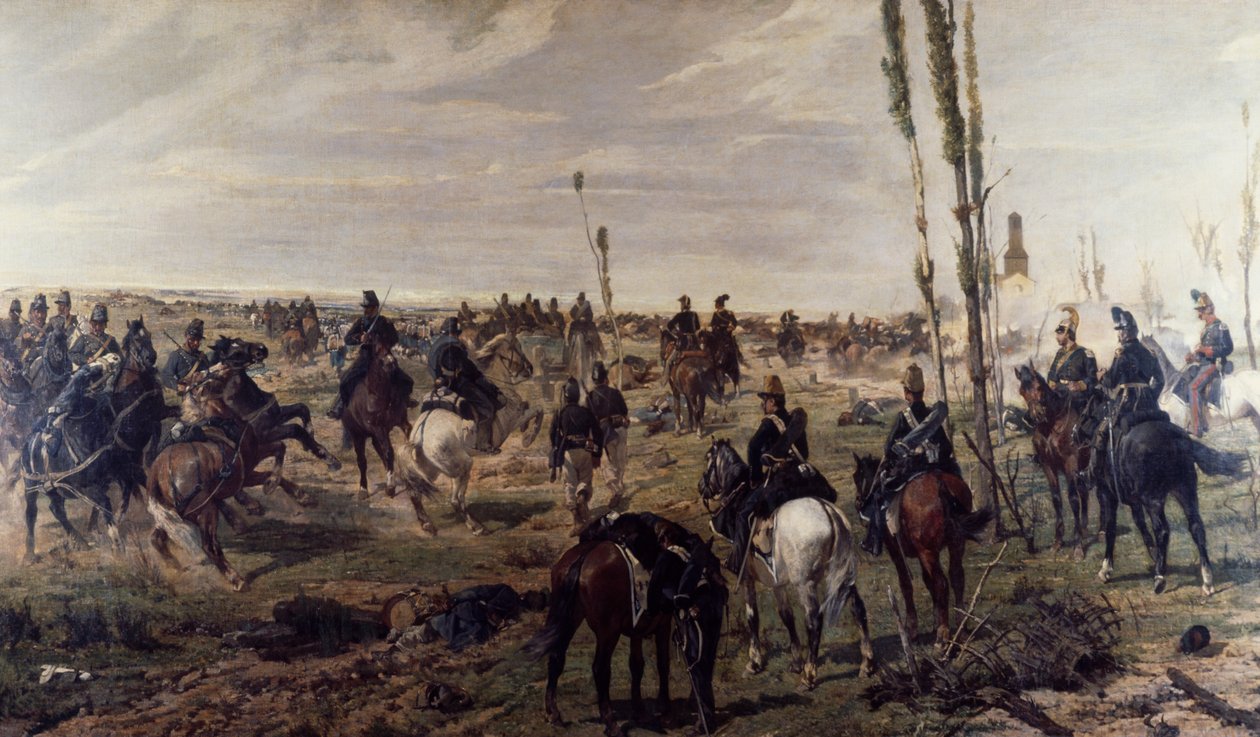 Angrepp på Our Lady of Discovery av Giovanni Fattori