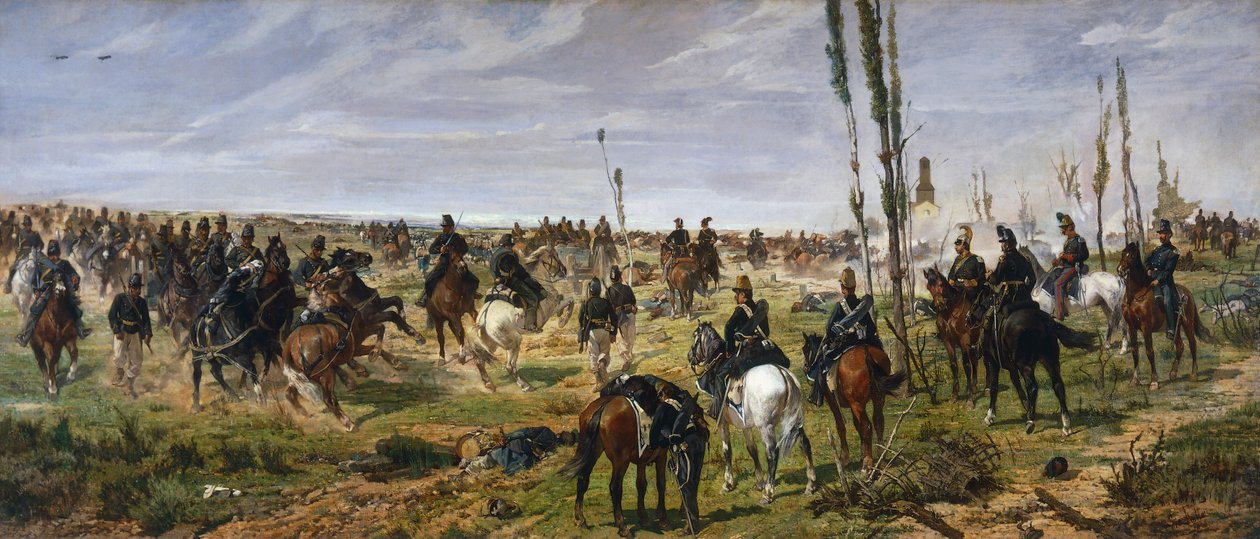 Angrepp på Madonna of the Discovery av Giovanni Fattori