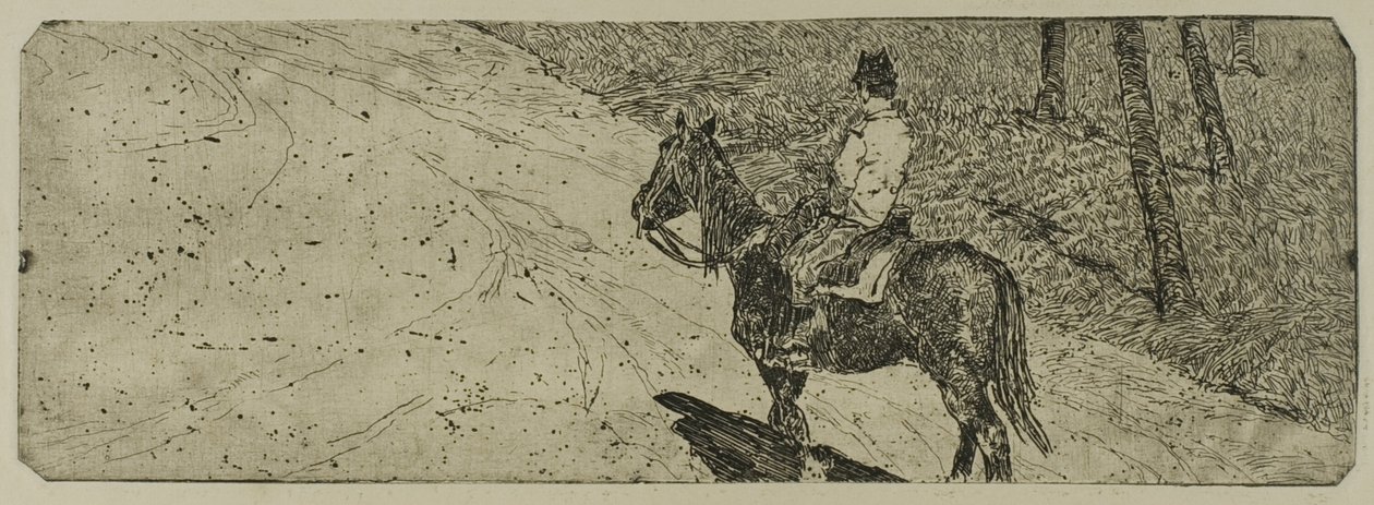 Kavallerisoldat av Giovanni Fattori