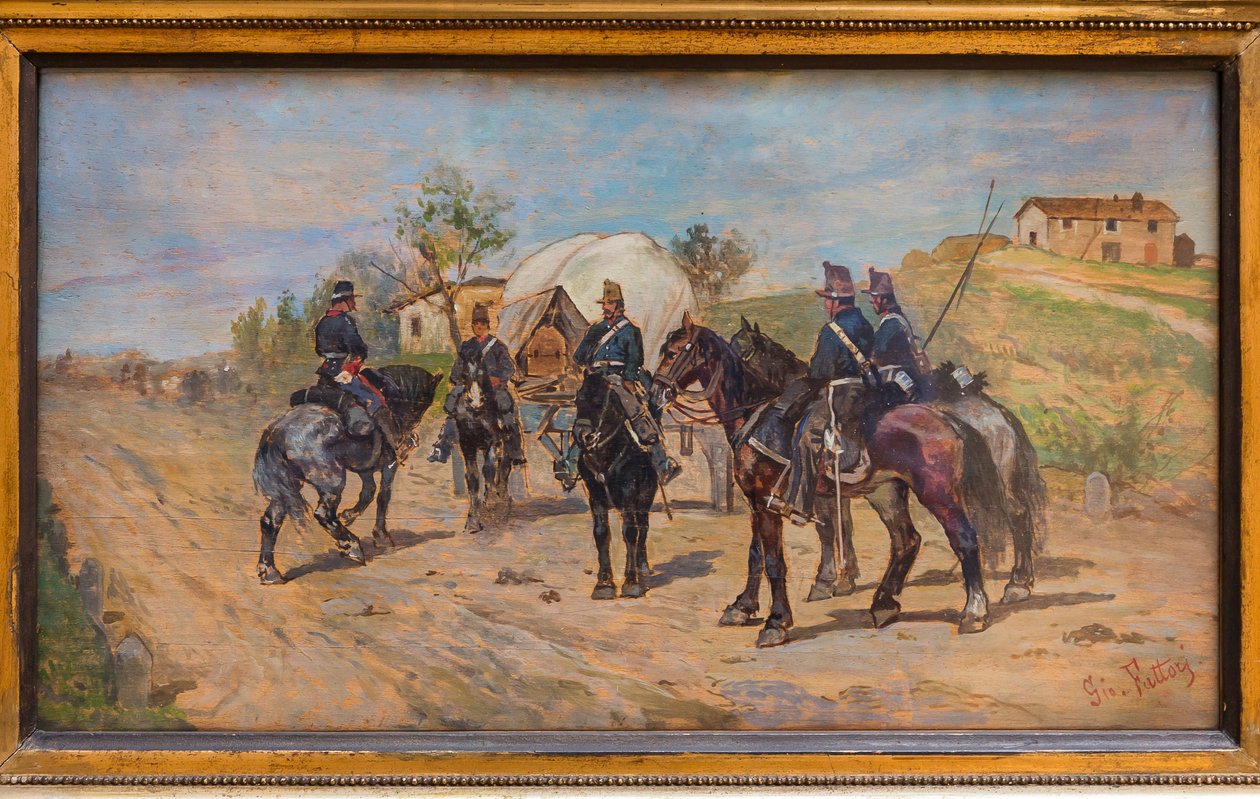 Kavalleri i vila av Giovanni Fattori