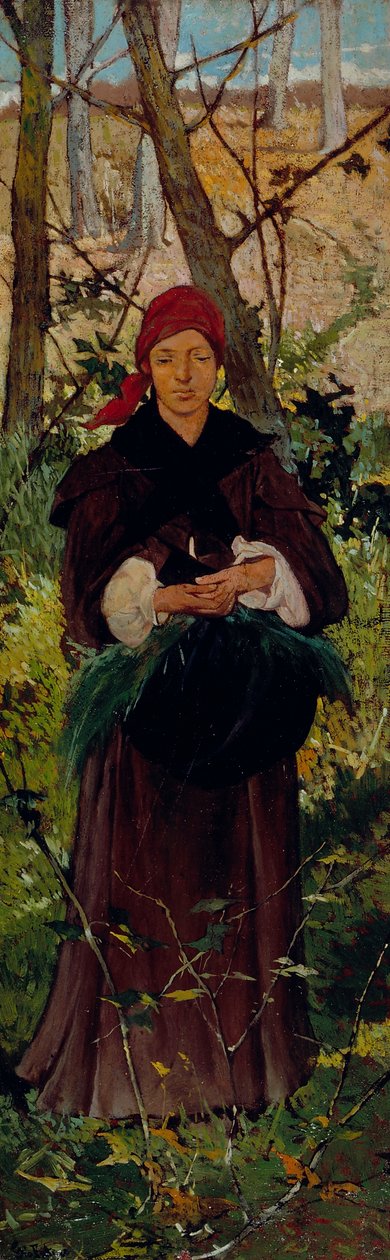 Etruskisk kvinna, ca 1865 (olja på pannå) av Giovanni Fattori
