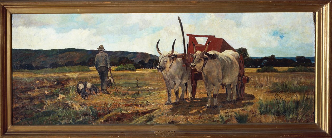 Italien, Florens, Toskanska Maremma, cirka 1894 av Giovanni Fattori