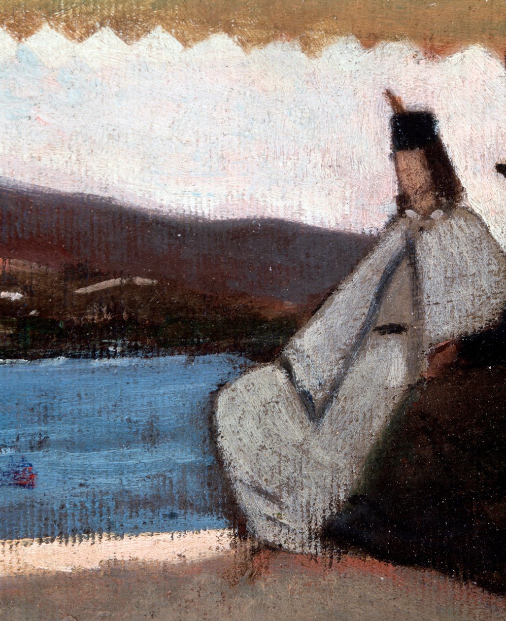 La rotunda de Palmieri (La Rotonda di Palmieri) Detaljmålning av Giovanni Fattori (1825-1908) av Giovanni Fattori