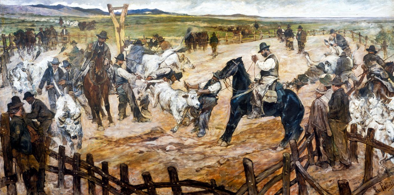 Mena i Maremma, ca 1890-91 (olja på duk) av Giovanni Fattori