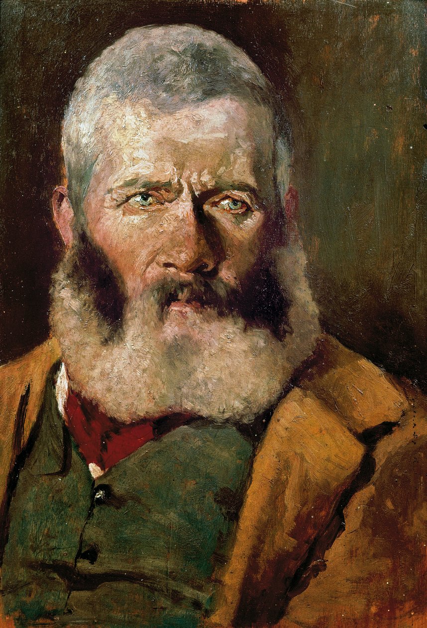 Porträtt av cowboy, ca 1882 (olja på duk) av Giovanni Fattori