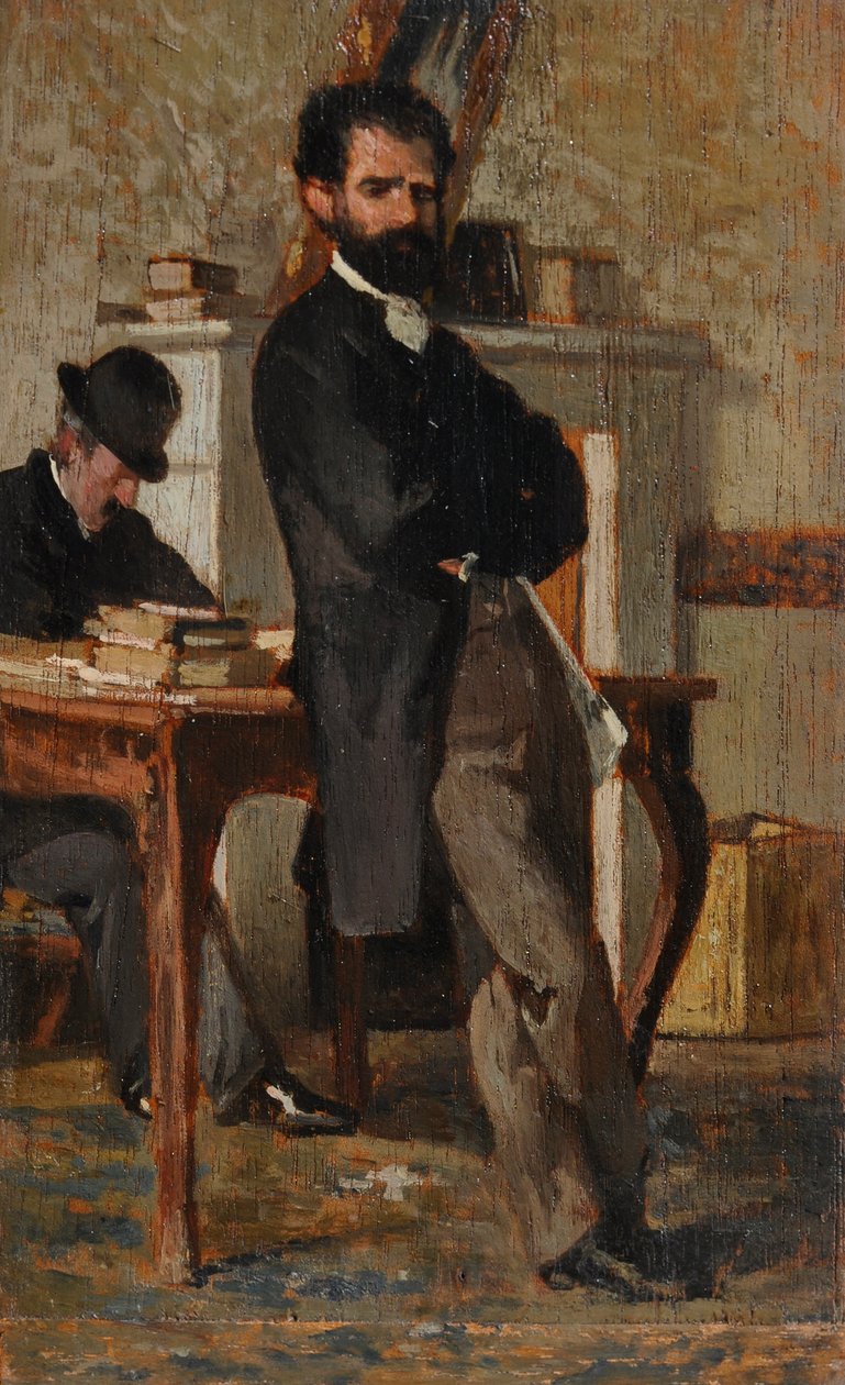 Porträtt av advokaten Silvestro Bongiovanni av Giovanni Fattori