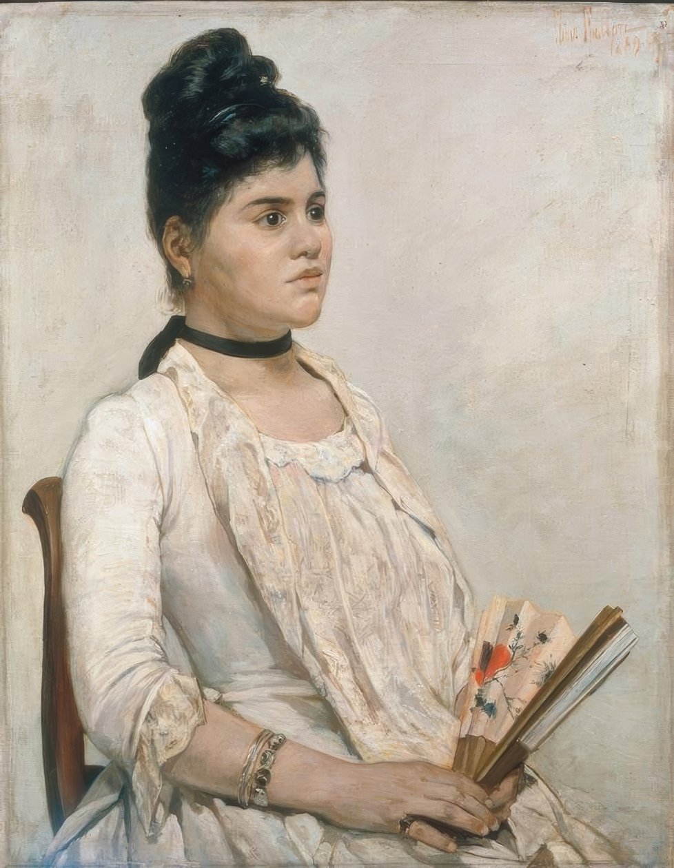Porträtt av styvdottern av Giovanni Fattori
