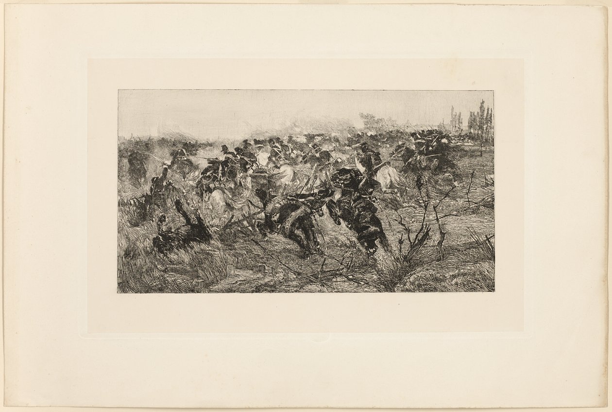 Kavalleriladdningen av Giovanni Fattori