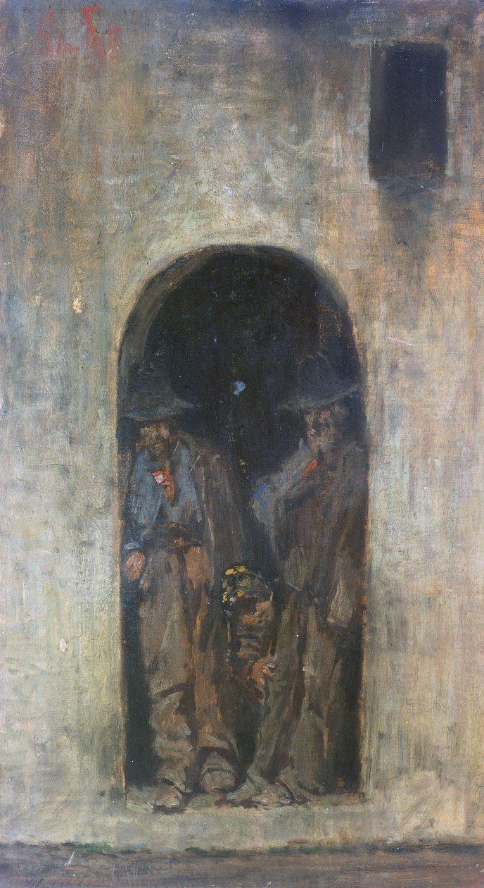 Kolbrännarna eller Maremma-arbetarna av Giovanni Fattori