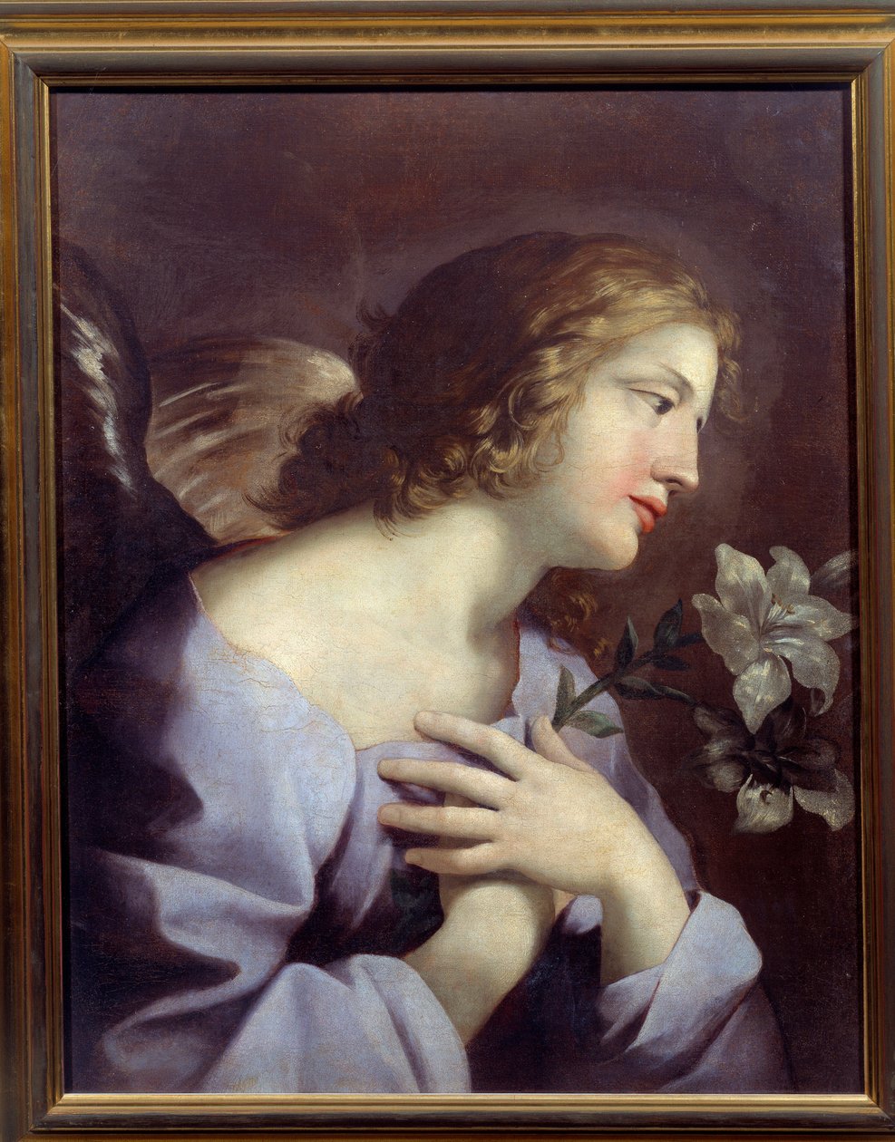 Bebådelsens ängel. Målning av Giovanni Romanelli (1610 - 1662) Ec. Italien. av Giovanni Francesco Romanelli