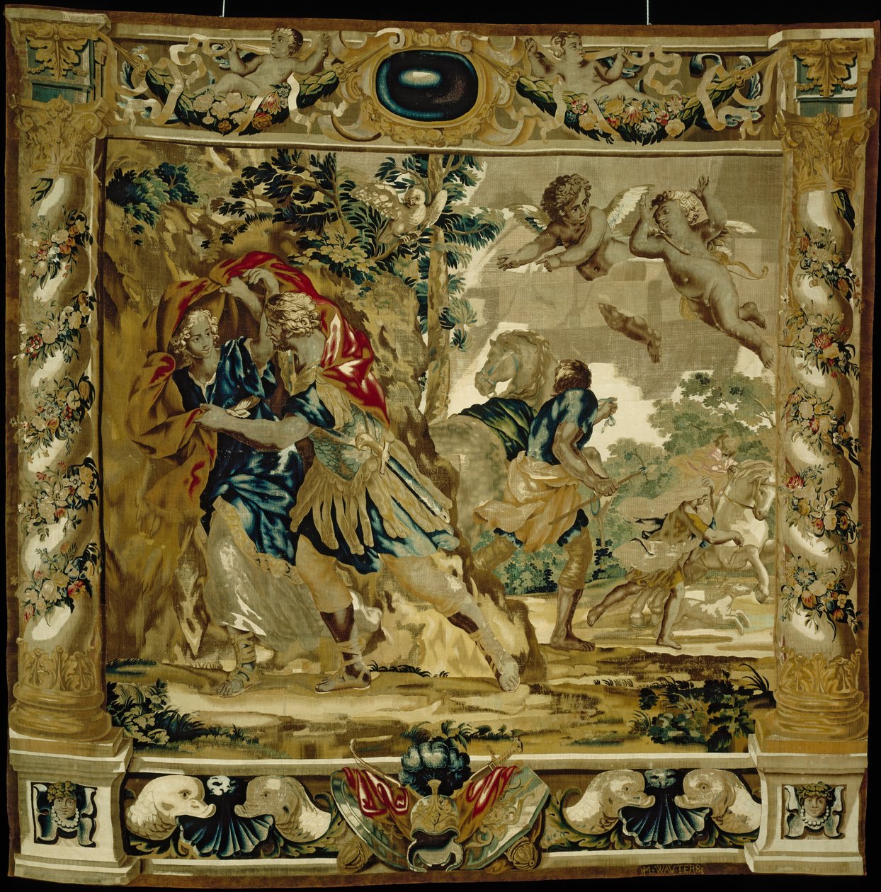 Dido och Aeneas söker skydd från en storm av Giovanni Francesco (1610 62) Romanelli