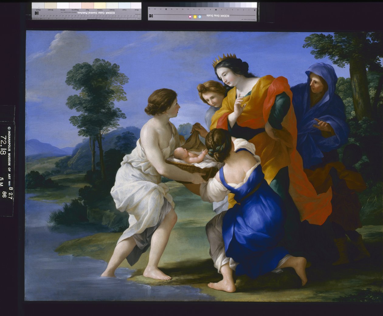 The Finding Of Moses (olja på duk) av Giovanni Francesco (1610 62) Romanelli