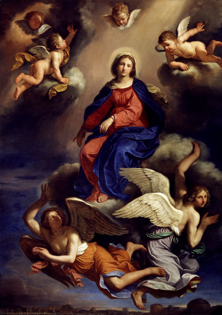 Jungfruns antagande, 1650 av Giovanni Francesco Barbieri