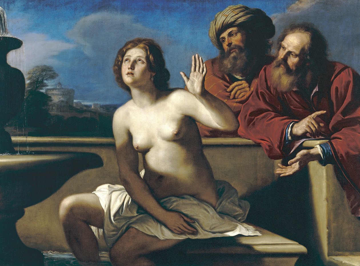 Susanna och de äldre av Giovanni Francesco Barbieri