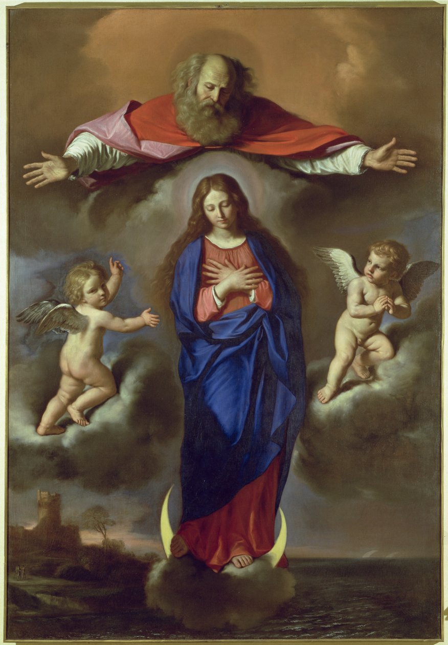 Den obefläckade avlelsen av Giovanni Francesco Barbieri