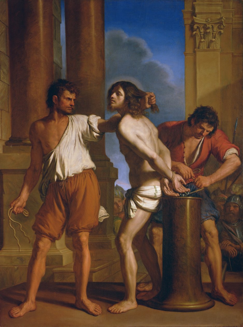Kristi flagellation av Giovanni Francesco Barbieri