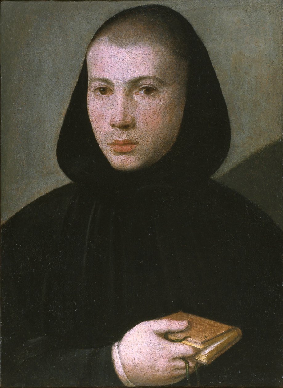 Porträtt av en ung benediktinermunk, första hälften av 1500-talet. av Giovanni Francesco Caroto