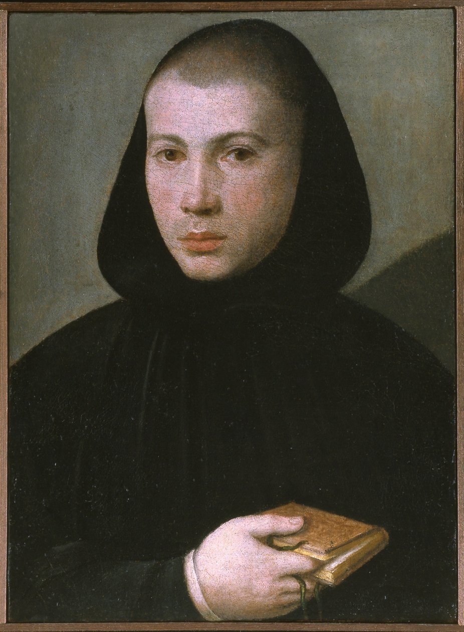 Porträtt av en ung benediktinermunk, första hälften av 1500-talet. av Giovanni Francesco Caroto