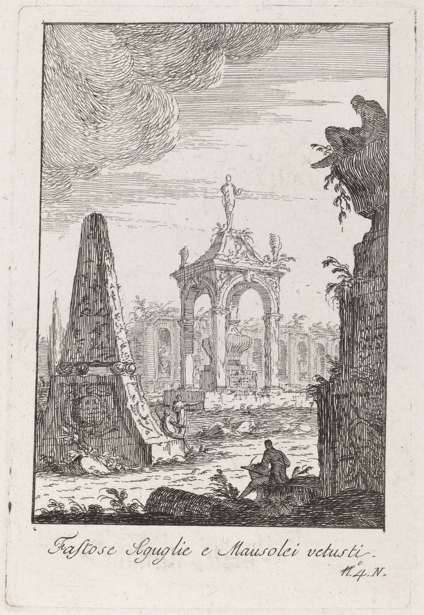 Påkostade Aguglie och gamla mausoleer av Giovanni Francesco Costa