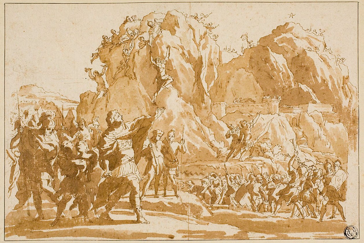 Belägring av Jeriko av Giovanni Francesco Grimaldi