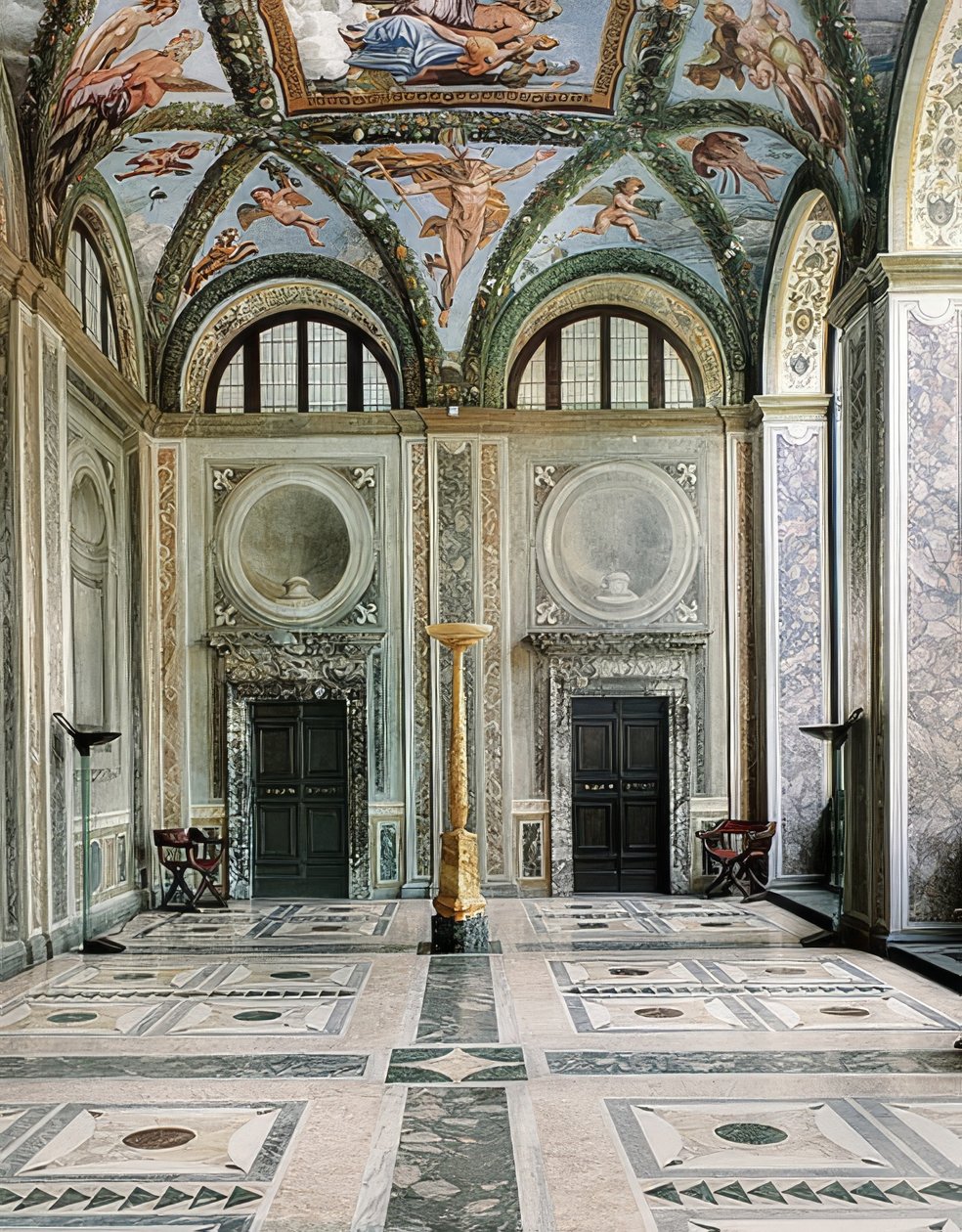 Loggia av Amor och Psyche, västra sidan av Villa la Farnesina, bottenvåningen. omkring 1517 av Giovanni Francesco Penni