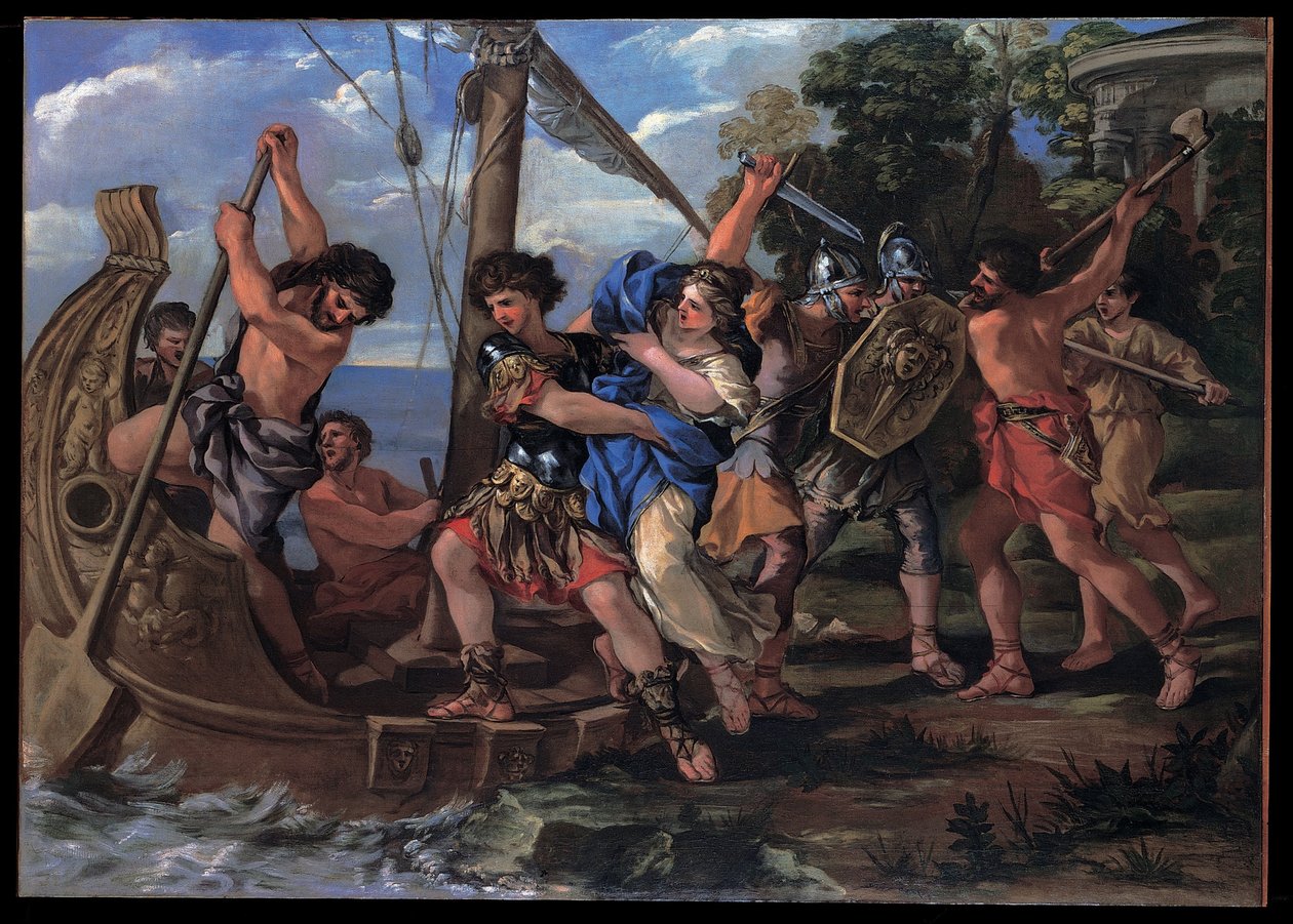 Kidnappningen av Elena av Giovanni Francesco Romanelli