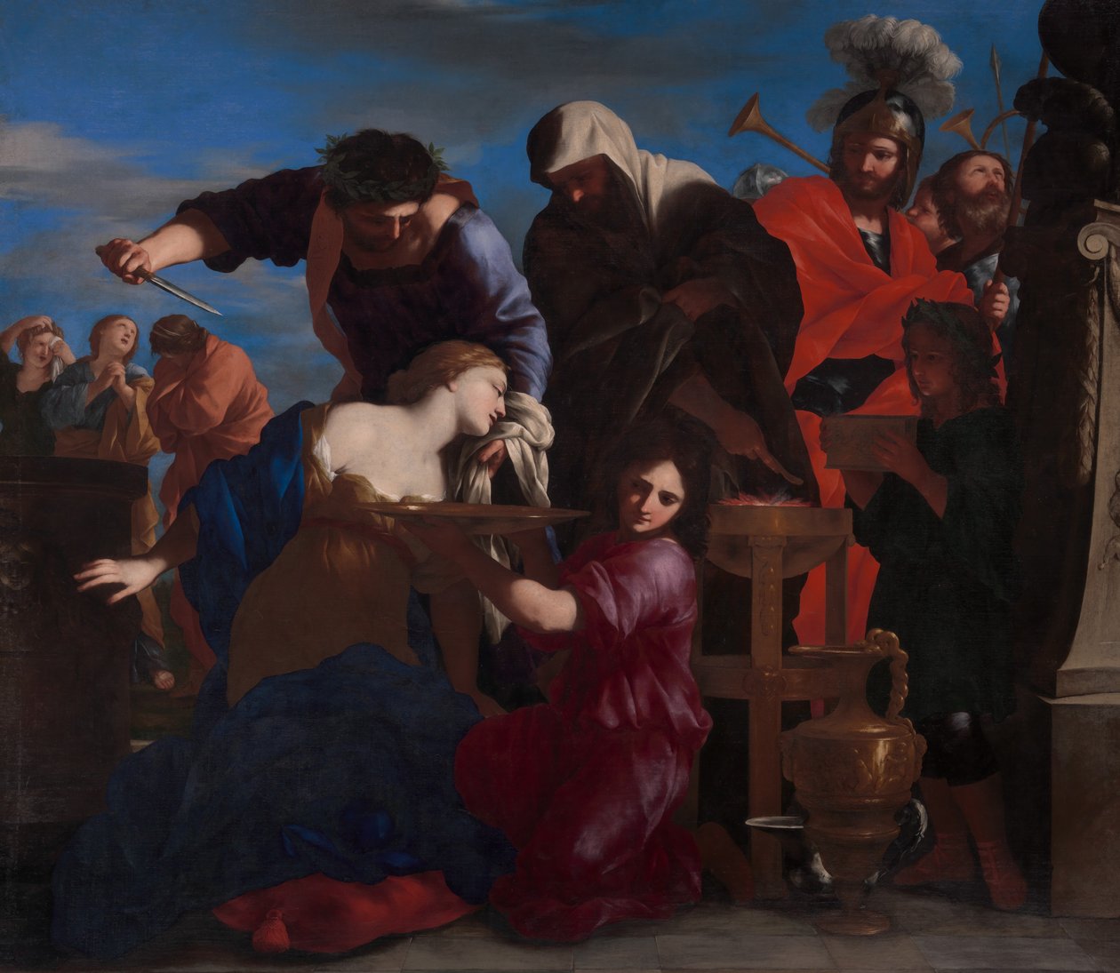 Offret av Polyxena. av Giovanni Francesco Romanelli