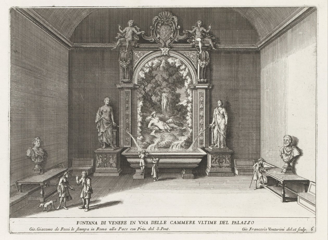 Fontein van Venus i Villa d