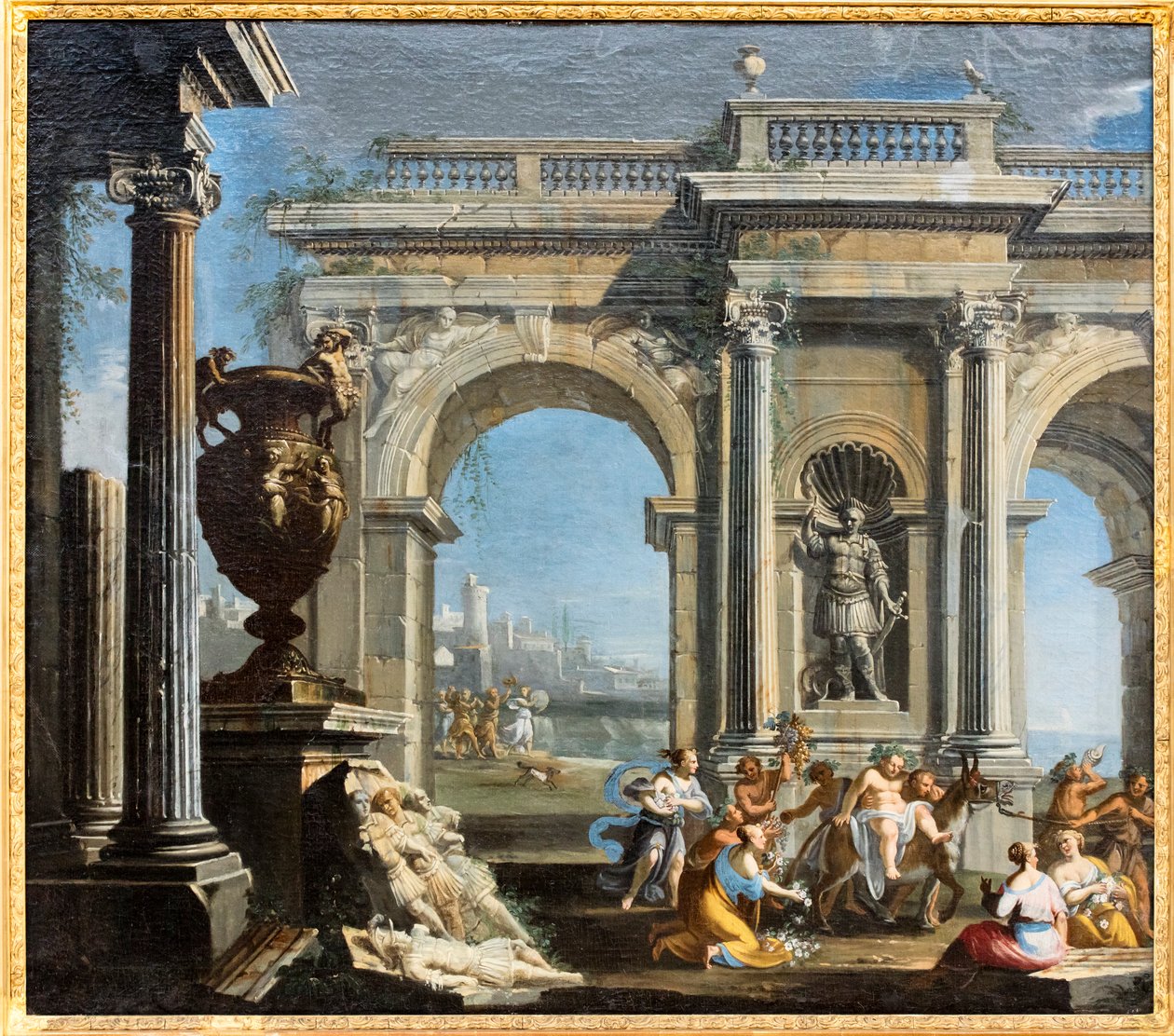 Silenus triumf av Giovanni Ghisolfi